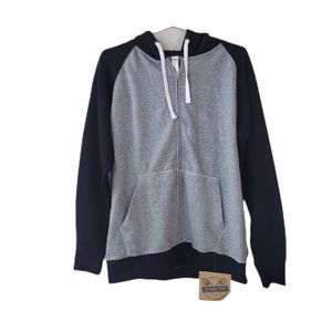 SNOWSHOE FLEECE Full Zip Hoodie Jacket Size L